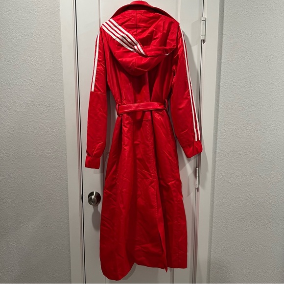 AKIRA Vibrant Red Coat with White Accents - Picture 7 of 7